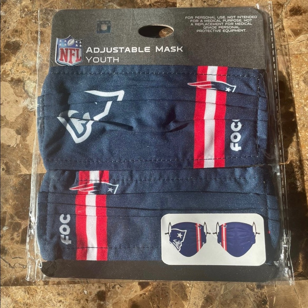 NFL New England Patriots Youth Adjustable Mask